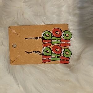 Ho Ho Ho Acrylic Earrings